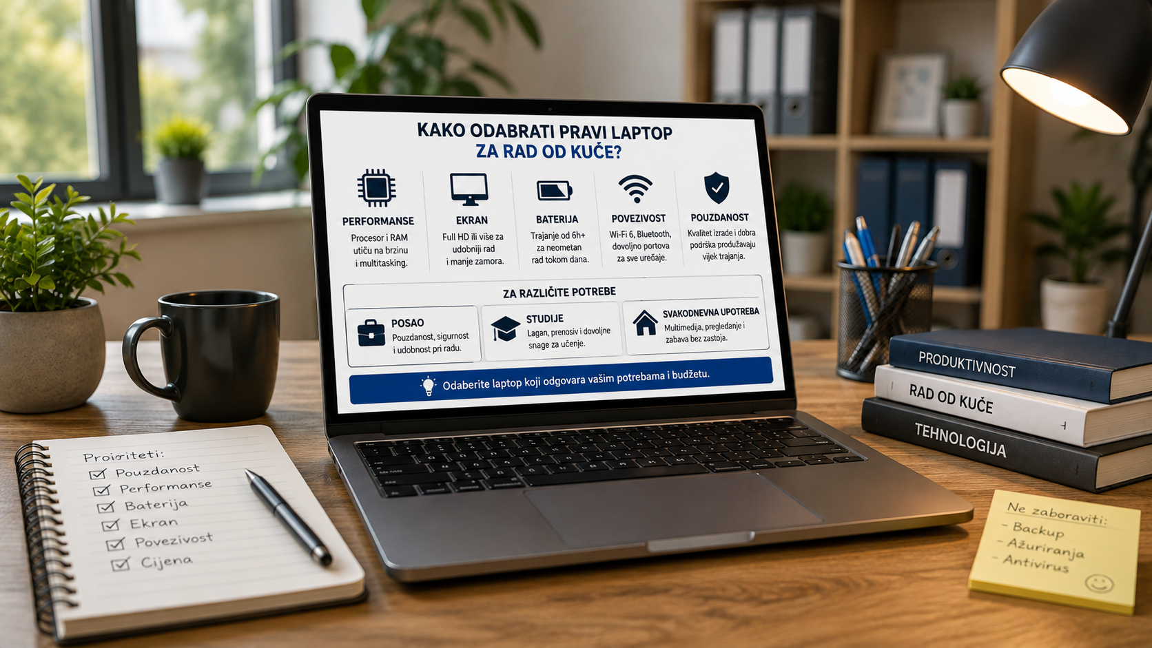 Vodič za kupovinu i izbor laptopa za rad od kuće i kancelariju