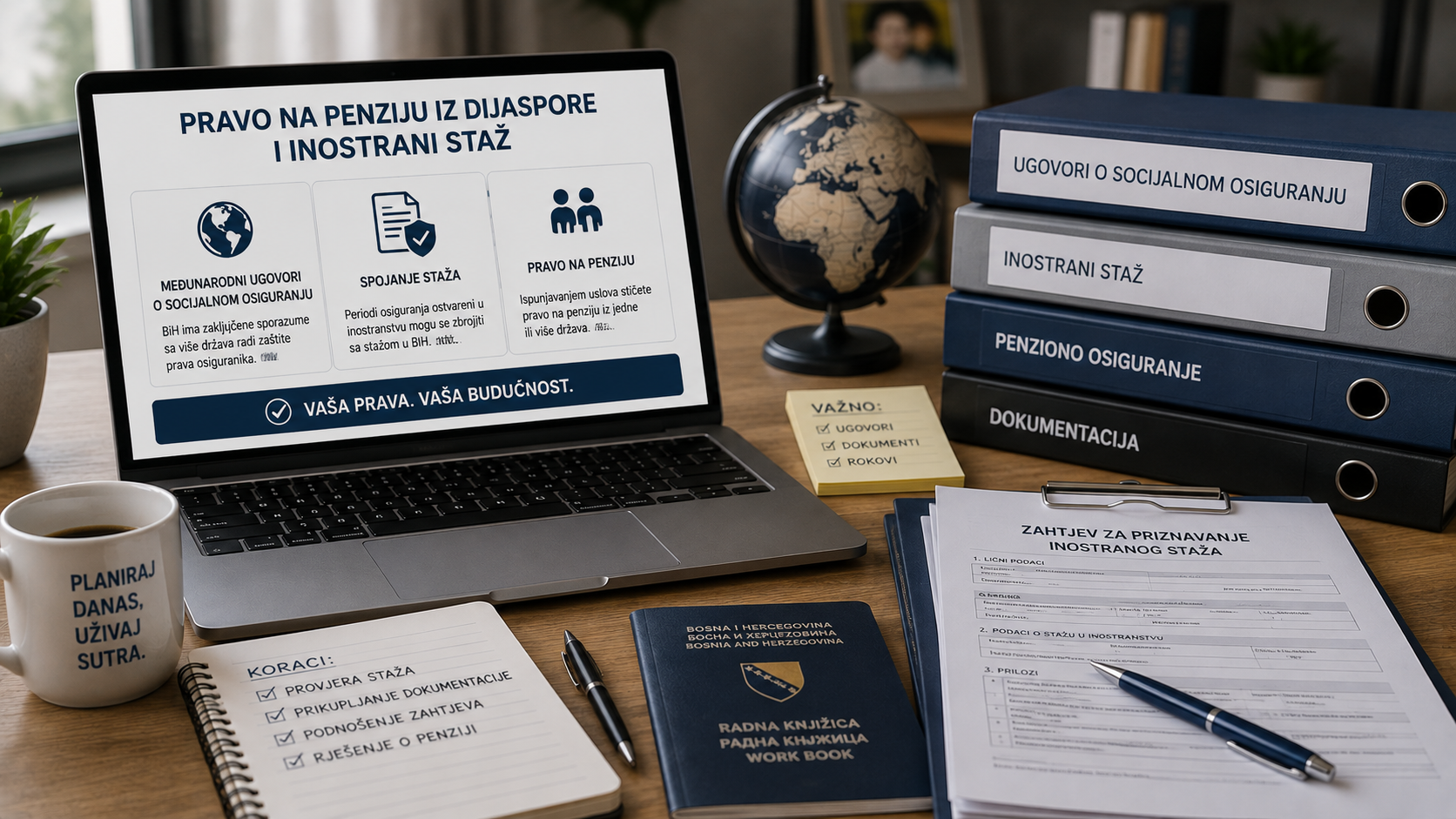 Kako ostvariti penziju i spojiti radni staž iz dijaspore